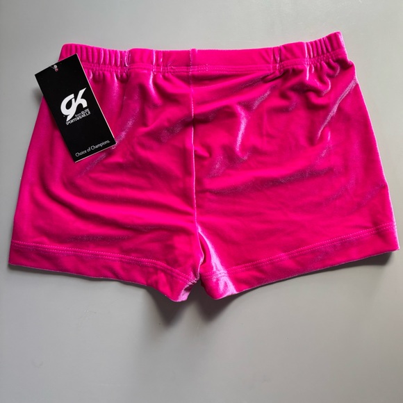 GK Elite Micro mini pink velvet shorts NWT Adult Large - Picture 2 of 2
